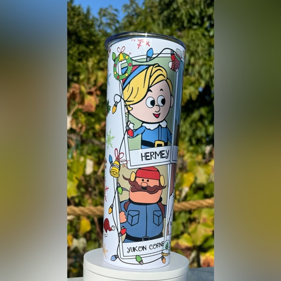 Rudolph the Red Nosed Reindeer 20oz tumbler - Picture 3 of 6